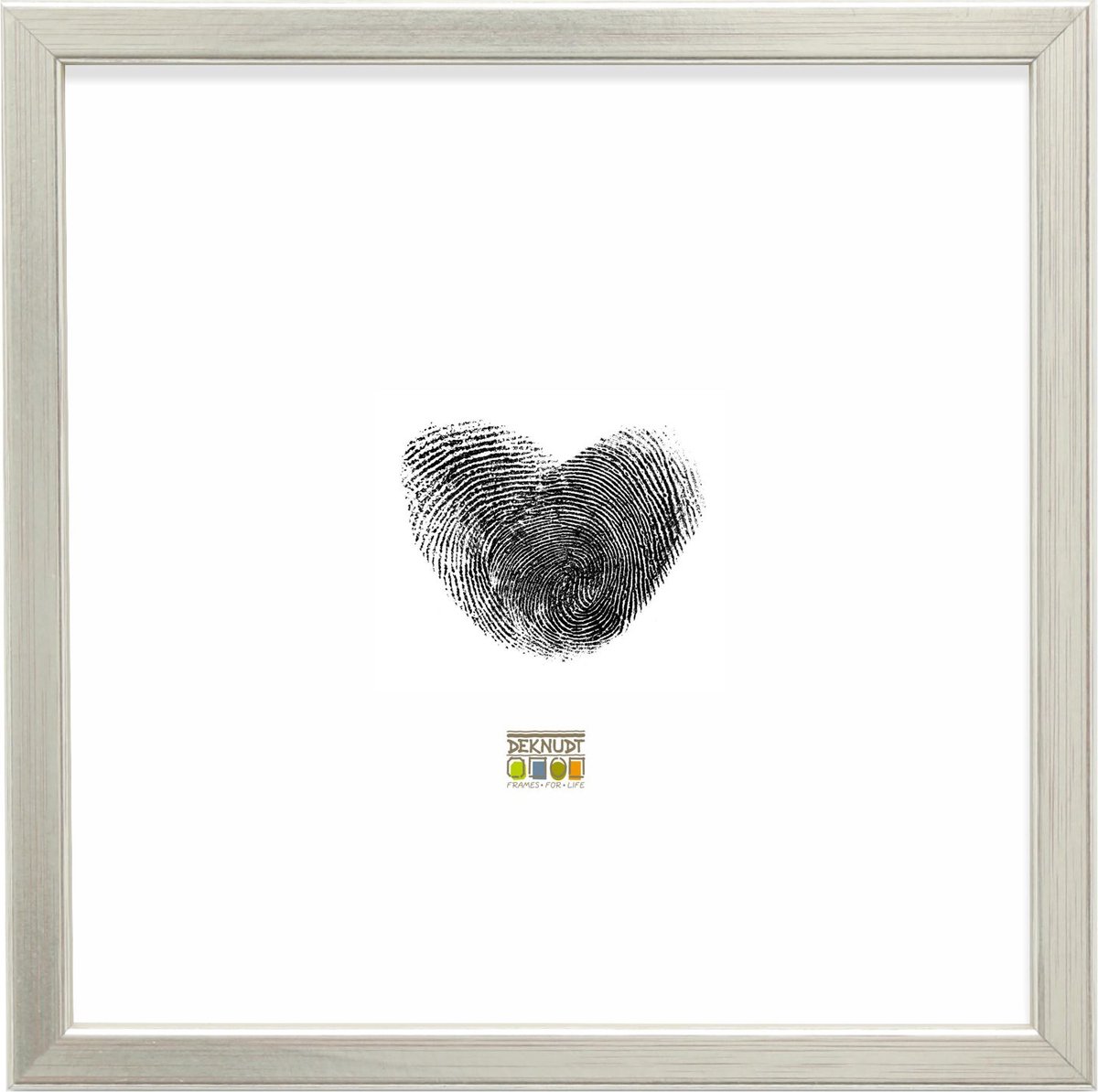 Deknudt Frames fotolijst S41JD1 - hout - zilverkleur: foto 15x15 cm