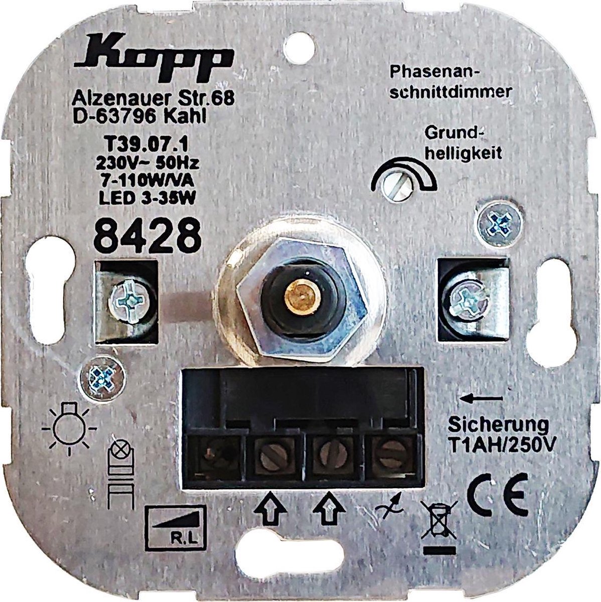 KOPP LED dimmer, Fase aansnijding , 3-35 W ,universeel toepasbaar