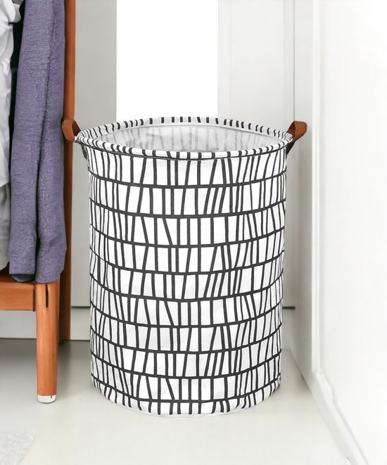 Cleverstore - panier à linge portable/rangement de jouets avec poignées