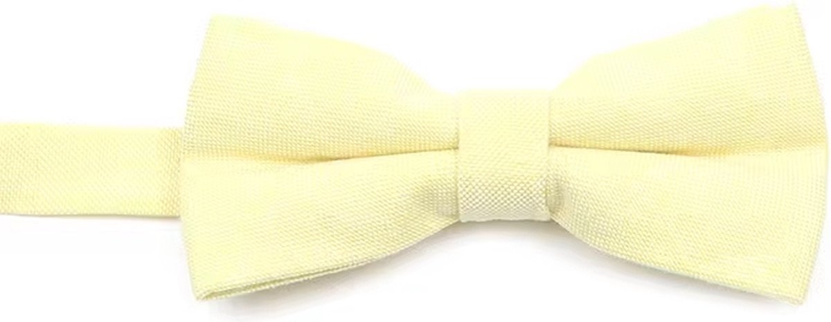 Strik Vlinderdas - Geel Pastel - Kind Zoon