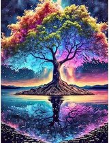 BOTC Peinture de diamants Adultes – Peinture de diamants Enfants – Forfait complet de Peinture de diamants – Arbre – 30 x 40 cm