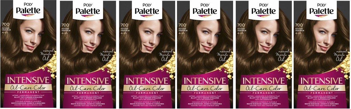 Schwarzkopf Poly Palette - Haarverf - 700 - Truffelbruin - 115ml x 6