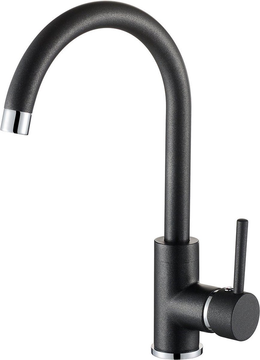 GURARI 5523-601 Messing mengkraan, keukenmengkraan, 360° draaibaar, hoge druk, modern, waterkraan