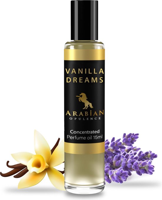ARABIAN OPULENCE Parfum voor dames VANILLA DREAMS FR99 | Parfum Olie | Eau de Parfum Dames | parfum voor meisjes, Langhoudende Vanille Geur | Alcoholvrije Roll-on Parfum | Luxe Parfum Cadeauset voor Vrouwen | Geur voor dames, Reisformaat (15ml)