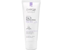 ZARQA Dag- en Nachtcreme Clear Skin 75ml - Reguleert overmatige talgproductie en helpt puistjes en mee-eters voorkomen.