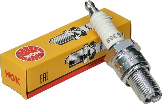 NGK B8ES Long Reach Spark Plug - Original Quality (Single Plug) For Motorcycles, Scooters, & Small Engines