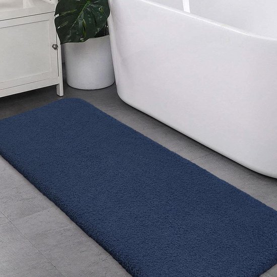 Badmat - Extra Dikke & Superzachte Badkamer Vloerkleed - Antislip en Hoogabsorberend - Machinaal Wasbaar - 50 x 122 cm (Lichtgrijs Badmat - Extra Dikke & Superzachte Badkamer Vloerkleed - Antislip en Hoogabsorberend - Machinaal Wasbaar - 50 x 122 cm (Lichtgrijs