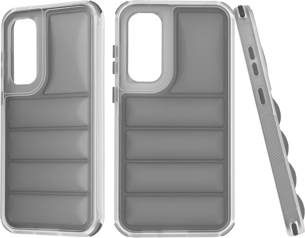 Techsuit Wave Shield Shockproof Hard Case Back Cover hoesje voor Samsung Galaxy S23 FE - Zwart