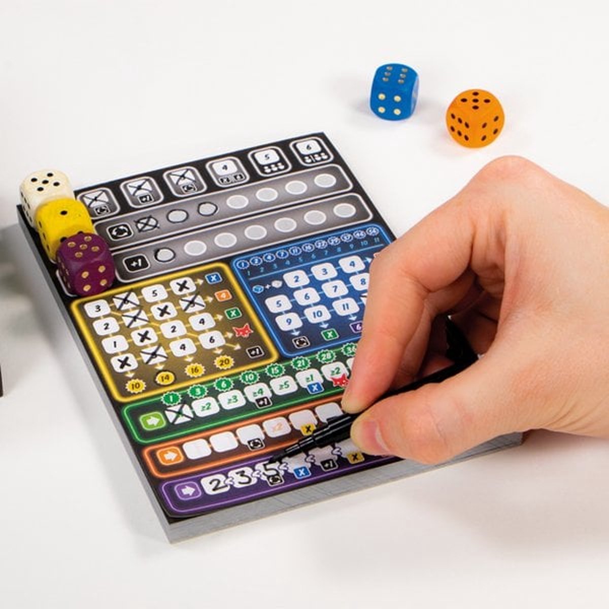 999 Games - Clever - Dobbelspel - Creëer kettingreacties door de juiste keuzes te maken - Gezelschapsspel - Familiespel - Strategiespel - Klein cadeautje — afbeelding 16