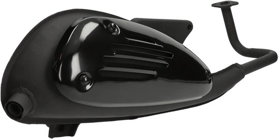 Uitlaat Mezoly zwart voor AGM VX50, BTC Riva 50cc 4 Takt