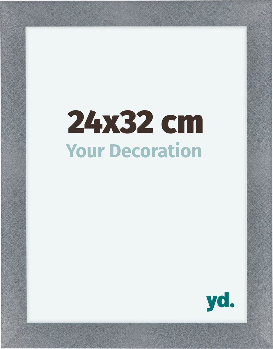 yd. Your Decoration - Fotolijst 24x32 cm - MDF - Aluminium Geborsteld - Como