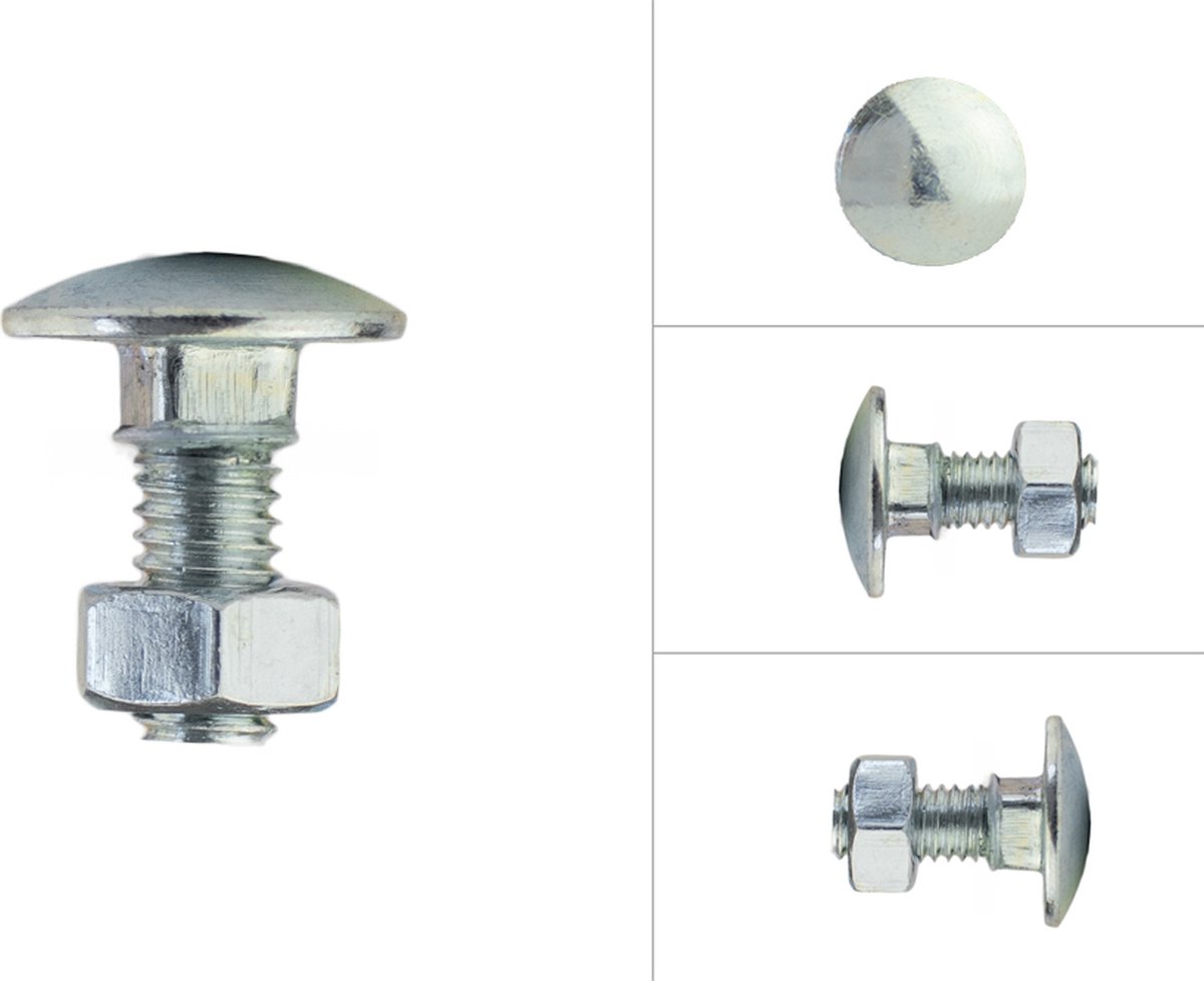 Slotbouten Verzinkt M6 x 16 mm | 200 stuks