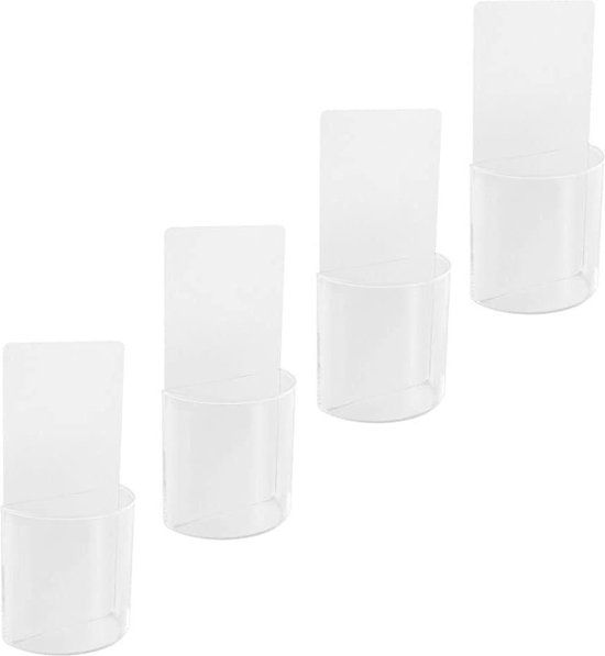 Nearockle Universele magnetische afstandsbedieninghouder, siliconen afstandsbediening, wand, sterk klevende wandhouder voor tv/airconditioning/ventilator (5 stuks, wit