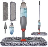 BOTC Dweil - 2 IN 1 Mop - Dweilsysteem - Dweilset Met Spray functie - Dweilen zonder Emmer - Vloerreiniger - Grijs