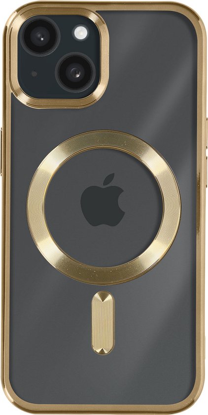 Étui Magsafe adapté à l'appareil photo Apple iPhone 15 FlexibleProtected, série ChroCam, or