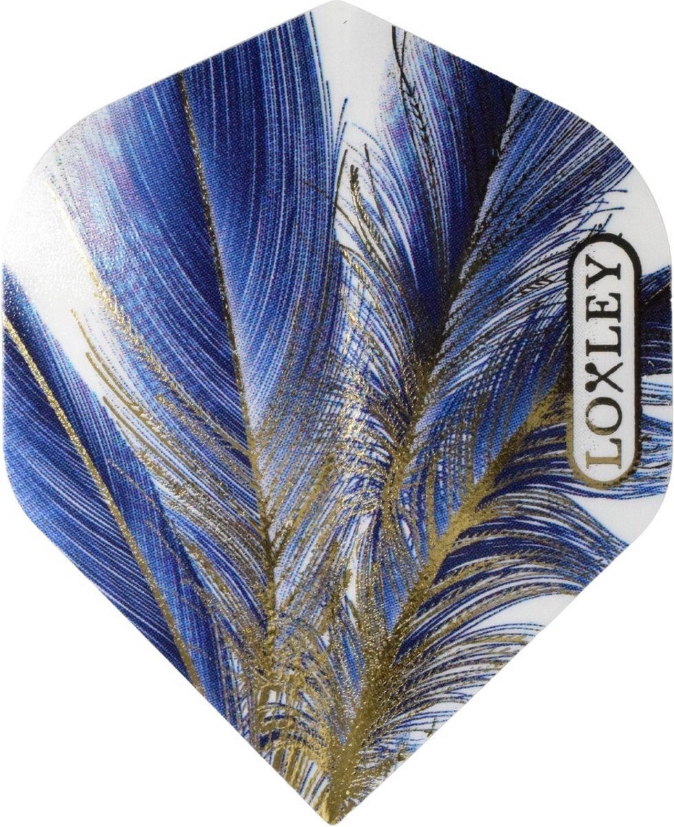 Loxley Feather Blue & Gold NO2 - Dart Flights