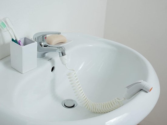 HELLO BIDET draagbaar bidet voor intieme hygiëne - aangesloten op kraan - gezinsvriendelijk - senioren - motorische problemen - Italiaans product van HELLO BIDET — afbeelding 2