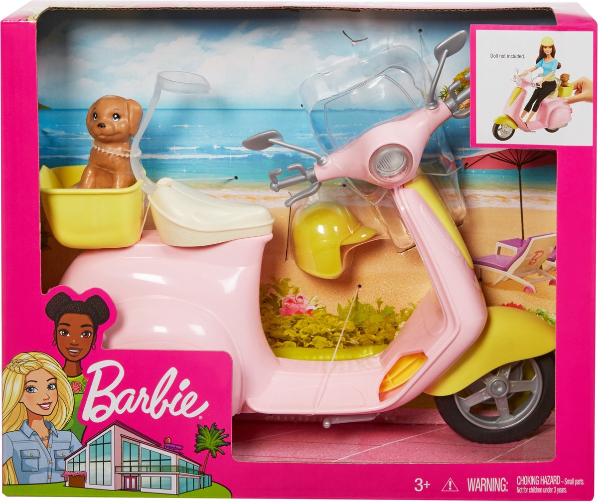 Barbie Scooter Met Hondje