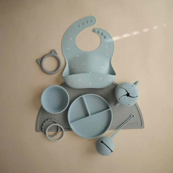 Mushie Speenhouder Powder Blue van Mushie — afbeelding 5