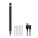 Zwarte Philips pen, navullingen en USB-kabels.