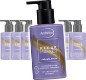 Bol.com Andrélon Kleurmasker Karamel Bruin 6x 200 ml – Haarmasker aanbieding
