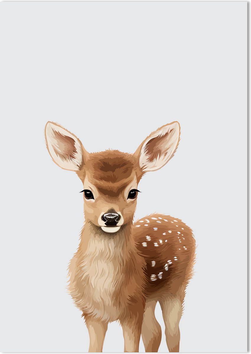 Okapi Poster 70 x 50 cm - Poster Kinderkamer - Dierenposter - Babykamer decoratie