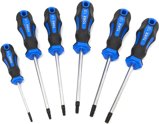 Witte schroevendraaierset - PRO - 6-delig - Torx TR