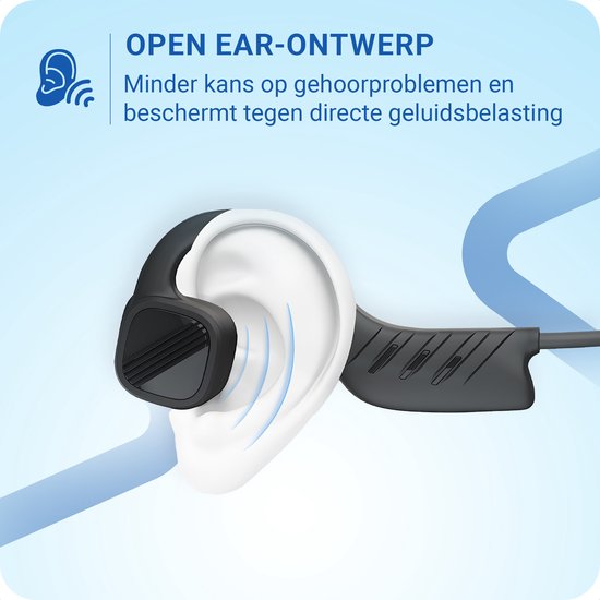 MONODEAL Botgeleiding Hoofdtelefoon Voor Zwemmen - IP68 Waterdicht, Bluetooth 5.4, 32GB MP3