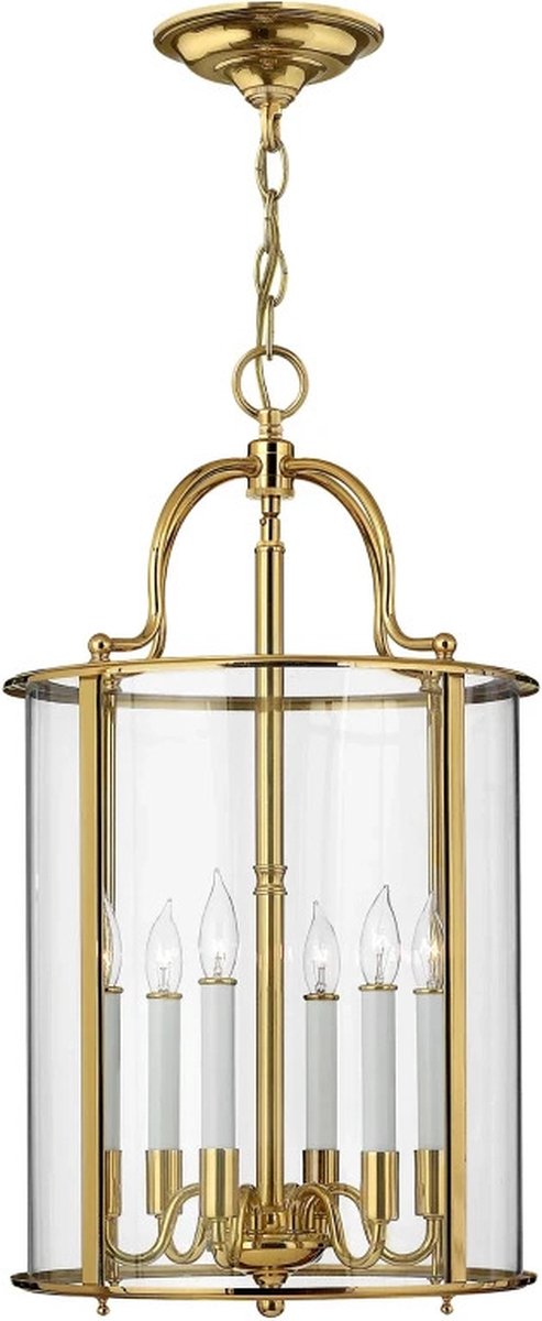 Hinkley LED Hanglamp Gentry | 6X E14 Max 60W | Dimbaar | Polished Brass