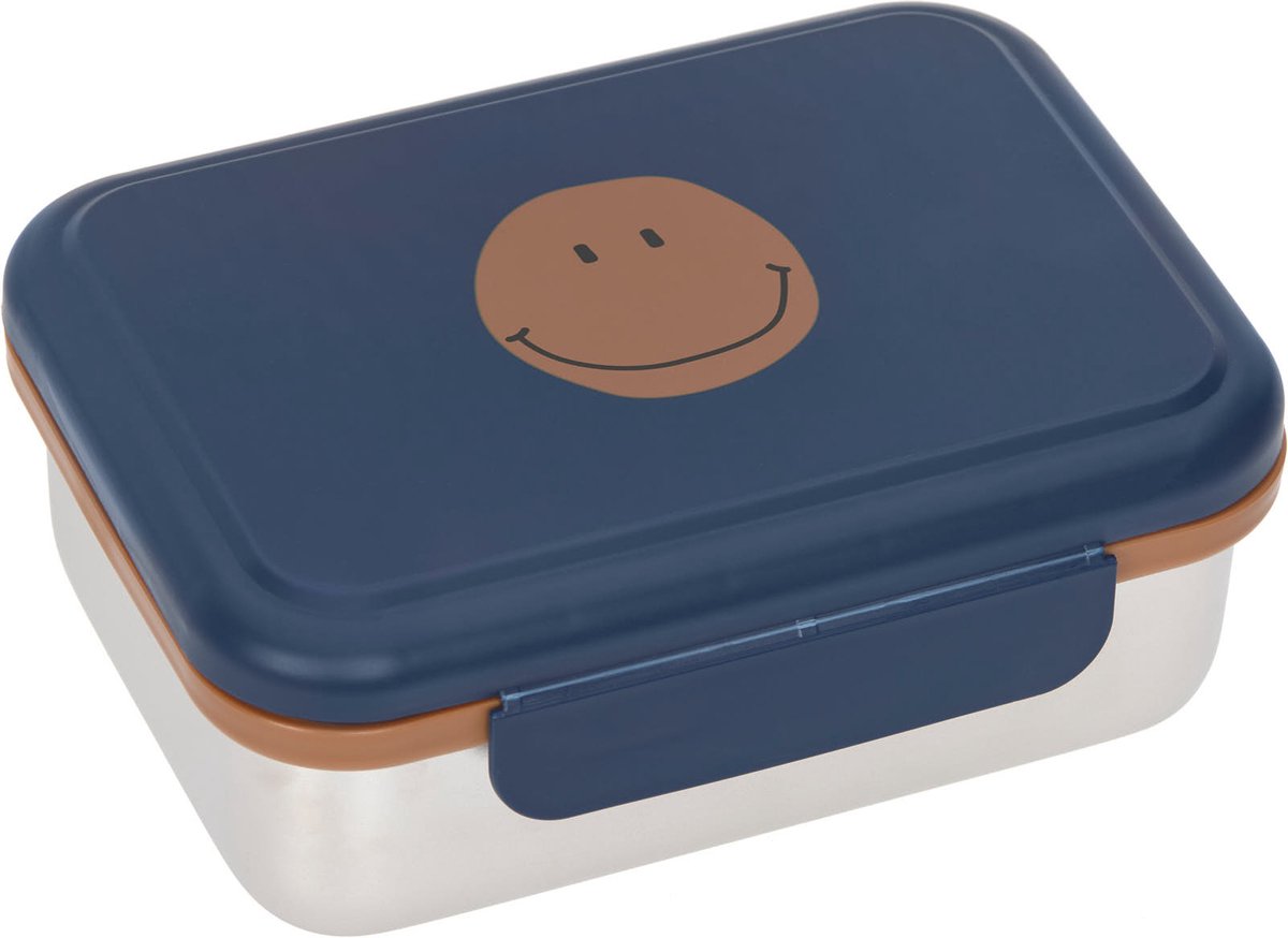 Lässig Lunchbox Stainless Steel Little Gang Smile navy