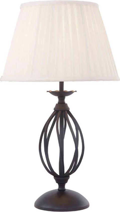 Aigostar - Tafellamp Hars Vintage Statief Bedlampje Lamp Dressoir Schaduw Lamp Tafel Woonkamer, E14, Lampen niet Inbegrepen