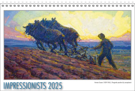 Impressionisten bureaukalender 2025