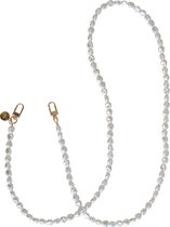 xoxo Wildhearts telefoonkoord - Pearlfection - Lang koord - Geschikt voor iPhone - Geschikt voor Samsung - Universeel - Phone cord - Telefoonketting - Koord voor telefoon - Telefoon hanger parel ketting