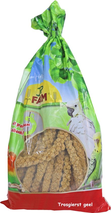 JR Farm Trosgierst Geel Parkiet & Grasparkiet 500 gr