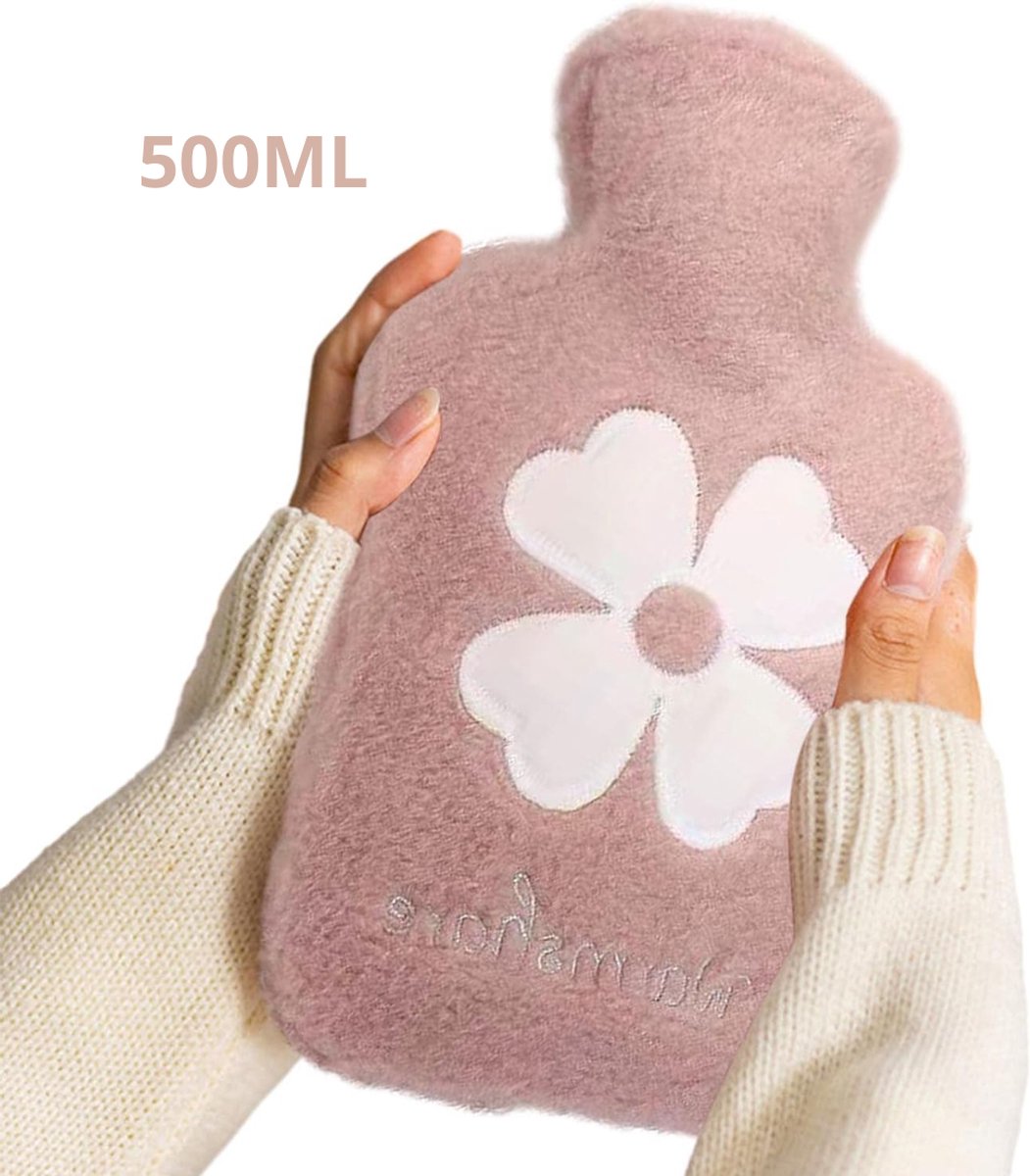 Goedkoopste Nivard Warmwaterzak - Knuffel Kruik - Warmwaterkruik - Warmtekussen - Warmtekruik - Bag - 500ML - Roze