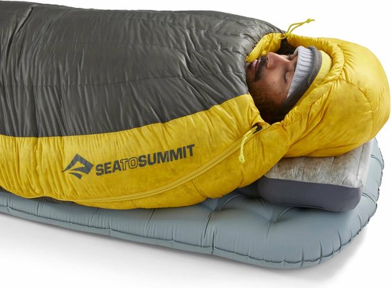 Sea To Summit Spark Slaapzak Geel Long / Left Zipper van Merkloos — afbeelding 5