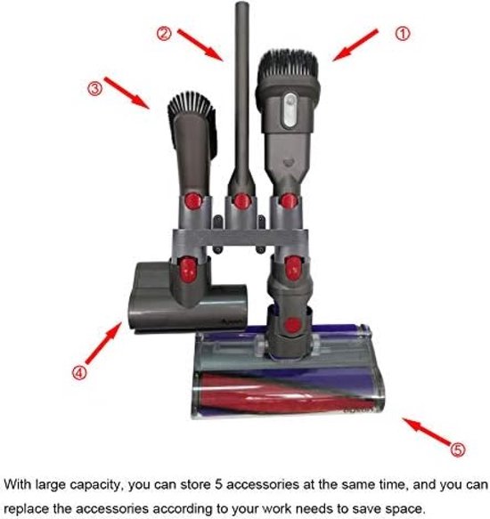 Evrensel zemin raf depolama raf tutucu braketi Dysons V6 V7 V8 V10 V11 akülü ele