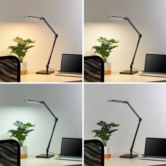 Lindby - Nyxaris LED Tafellamp w/Clamp CCT Gold Lucande