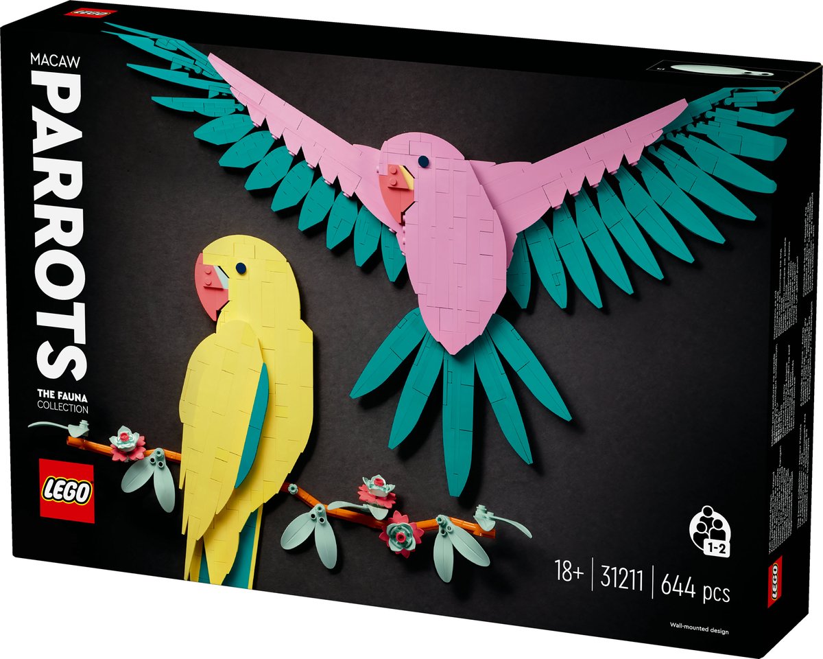 LEGO Art De Faunacollectie Kleurrijke papegaaien - 31211 — afbeelding 21