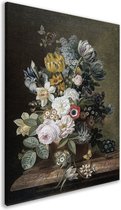 Nature morte avec des fleurs - Tableaux Eelke Jelles Eelkema - Tableaux Fleurs - Peintures toile Nature - Décoration murale industrielle - Tableaux salon - Toile Décoration murale 40x60 cm