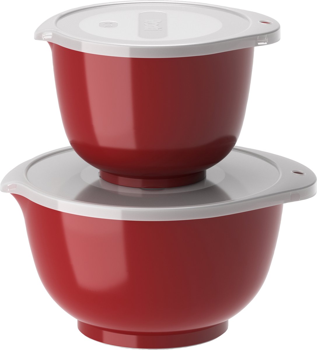 Rosti NEW Margrethe 4-delige mengkom set 1 5 + 3 liter Rood