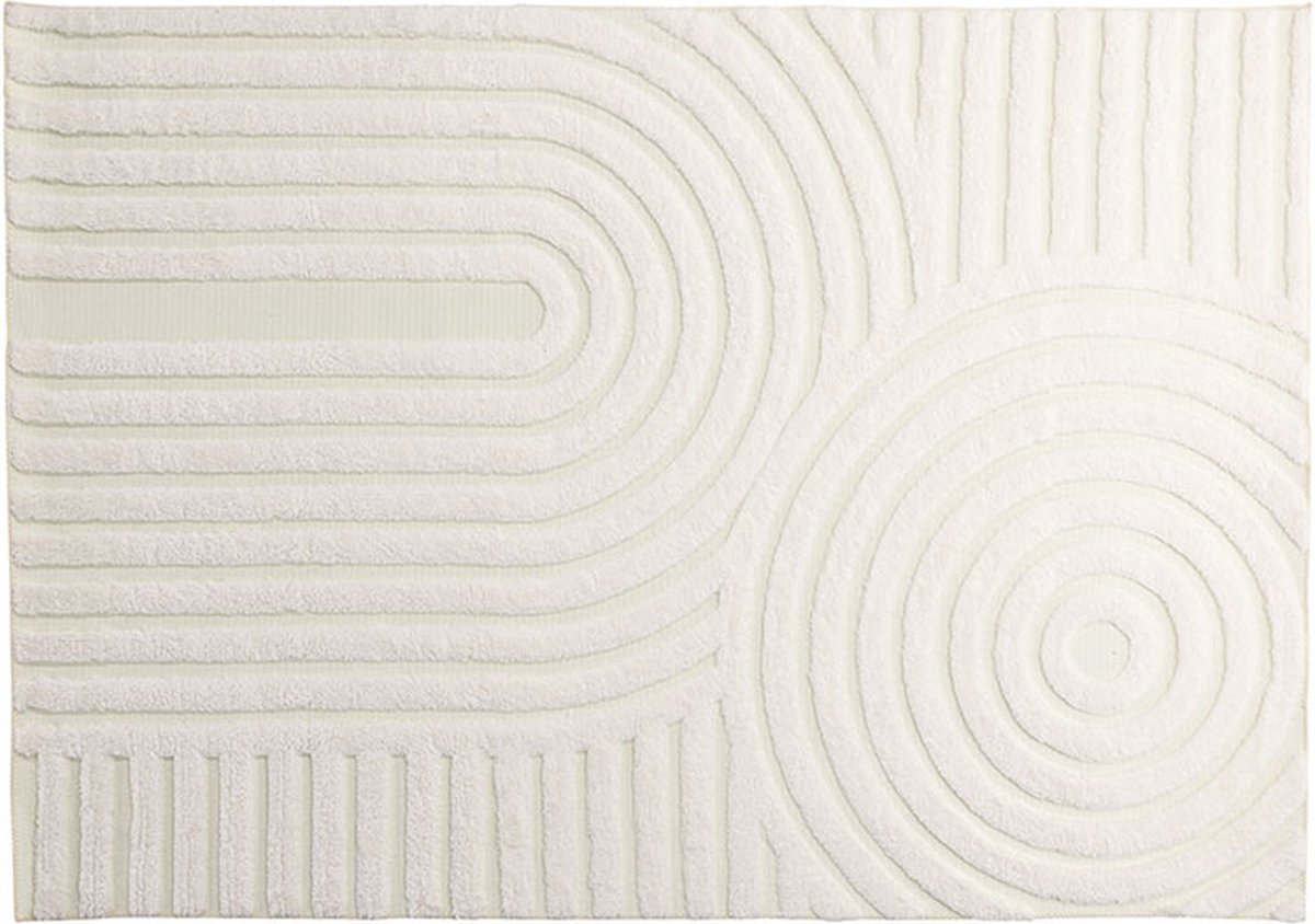 Nikita vloerkleed 230x160cm wit.