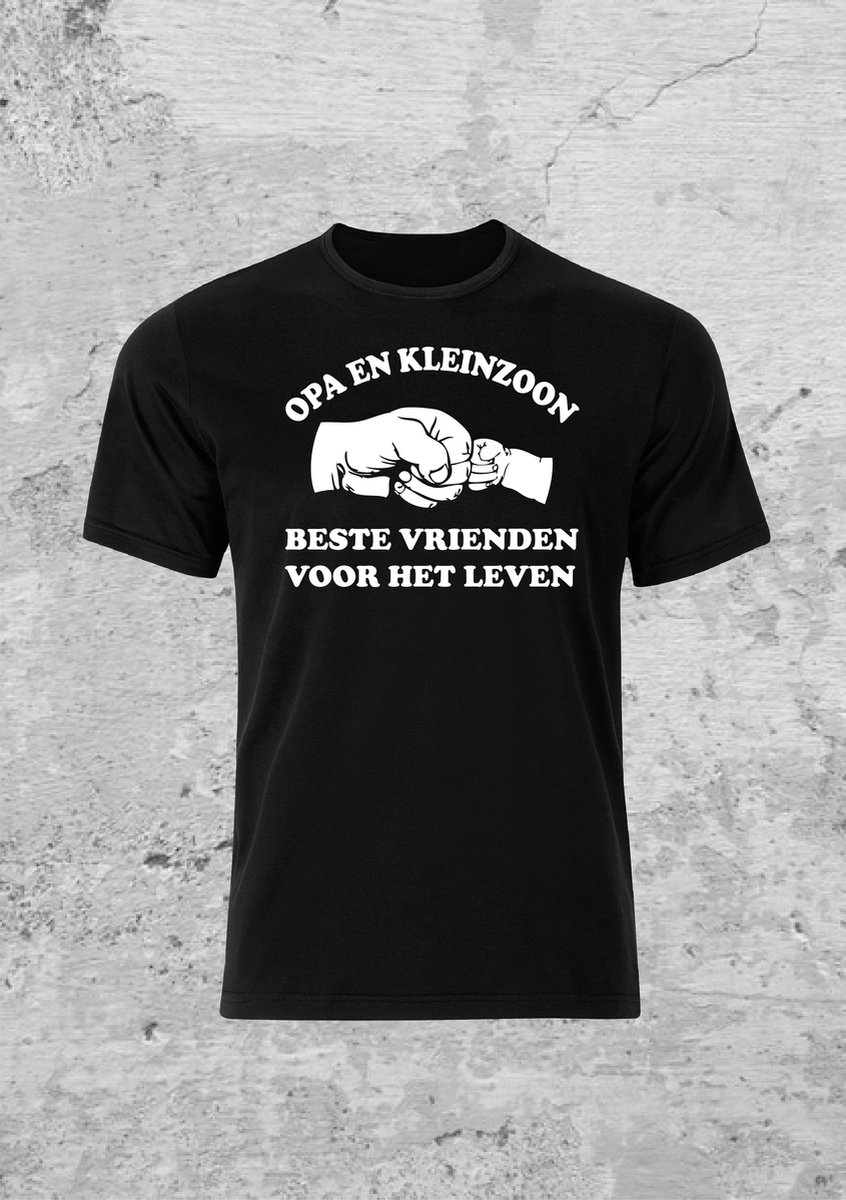 Opa en kleinzoon beste vrienden voor het leven t shirt- vader dag- cadeau - dad - fun shirt- Maat L
