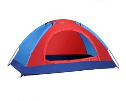 Waterbestendig 2-persoonstent, Snel op te zetten, Lichtgewicht, Windbestendige Koepeltent voor Strand, Festivals, Backpacken, Hiking (Tentkleur willekeurig)