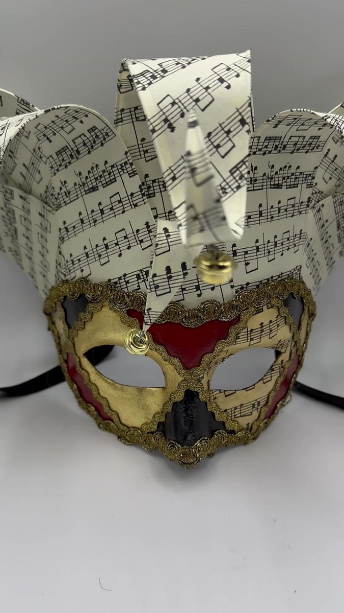 Venetiaans verenmasker rood | Elegant en mysterieus masker Venetiaans verenmasker rood | Elegant en mysterieus masker