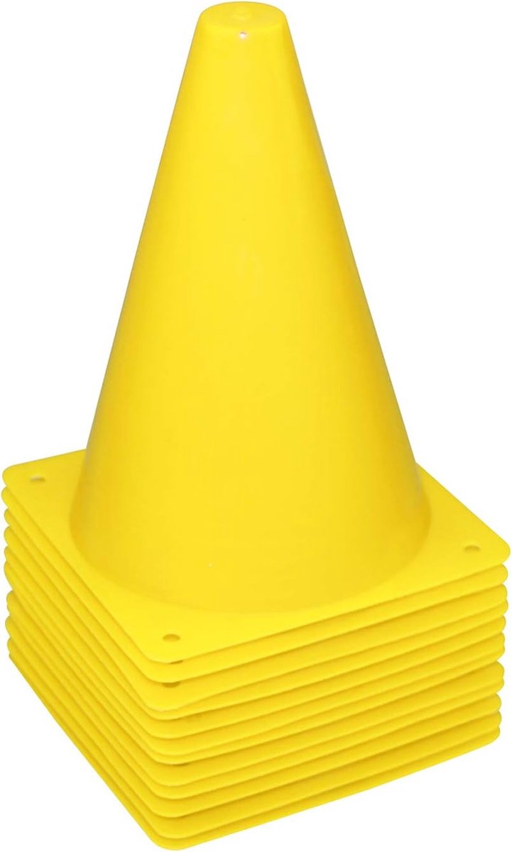 12 Cônes De Signalisation Plastique 19 Cm - Pour Entraînement Sportif, Jeux Enfants, Marquage Terrain - 8