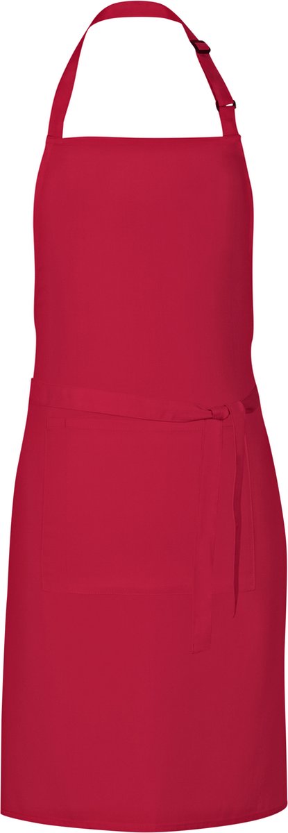 Grillschort met zak - Strawberry Red - 85 x 72 cm - Link Kitchen Wear