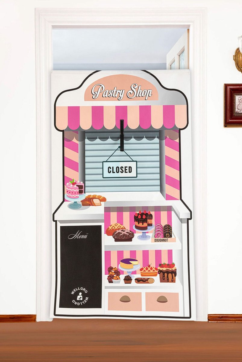 Asir Ophangbare Poppenkast Poppentheater Deurspel Roze 137 x 77 x 0 1 cm