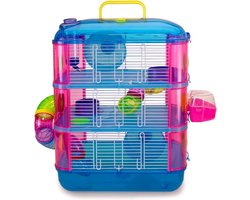 Hamsterkooi met Hamsterspeelgoed - Rattenkooi - Hamster Kooi - Hamster Huisje - Knaagdierhok - Knaagdierenkooi