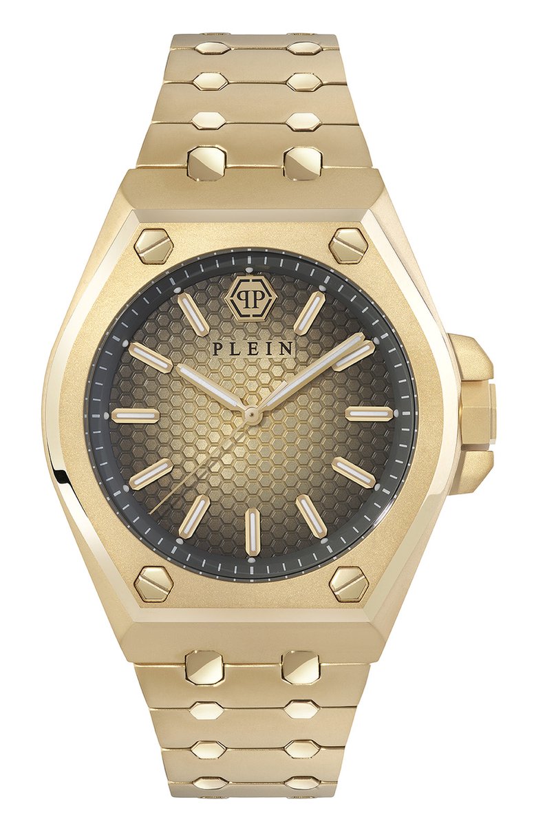 Philipp Plein Plein Extreme Gent PWPMA0324 Horloge - Staal - Goudkleurig - Ø 43 mm